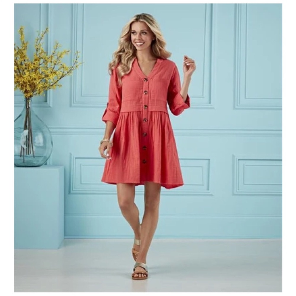 🆕Mudpie Addison Button-Down Dress